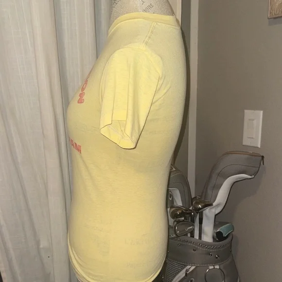 Vintage Yellow & Red Graphic T-Shirt Shortsleeve Small Women’s Tee - Picture 4 of 5